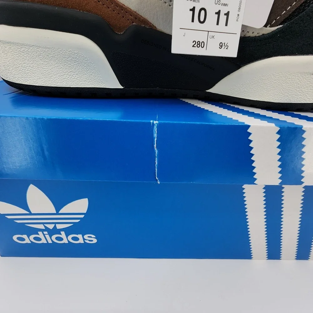 Adidas Originals Forum 2000 Shoes Mens 10 Off White Dark Brown‎ Leather NEW